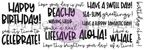 Seaside Sentiment Set (12 sentiments)